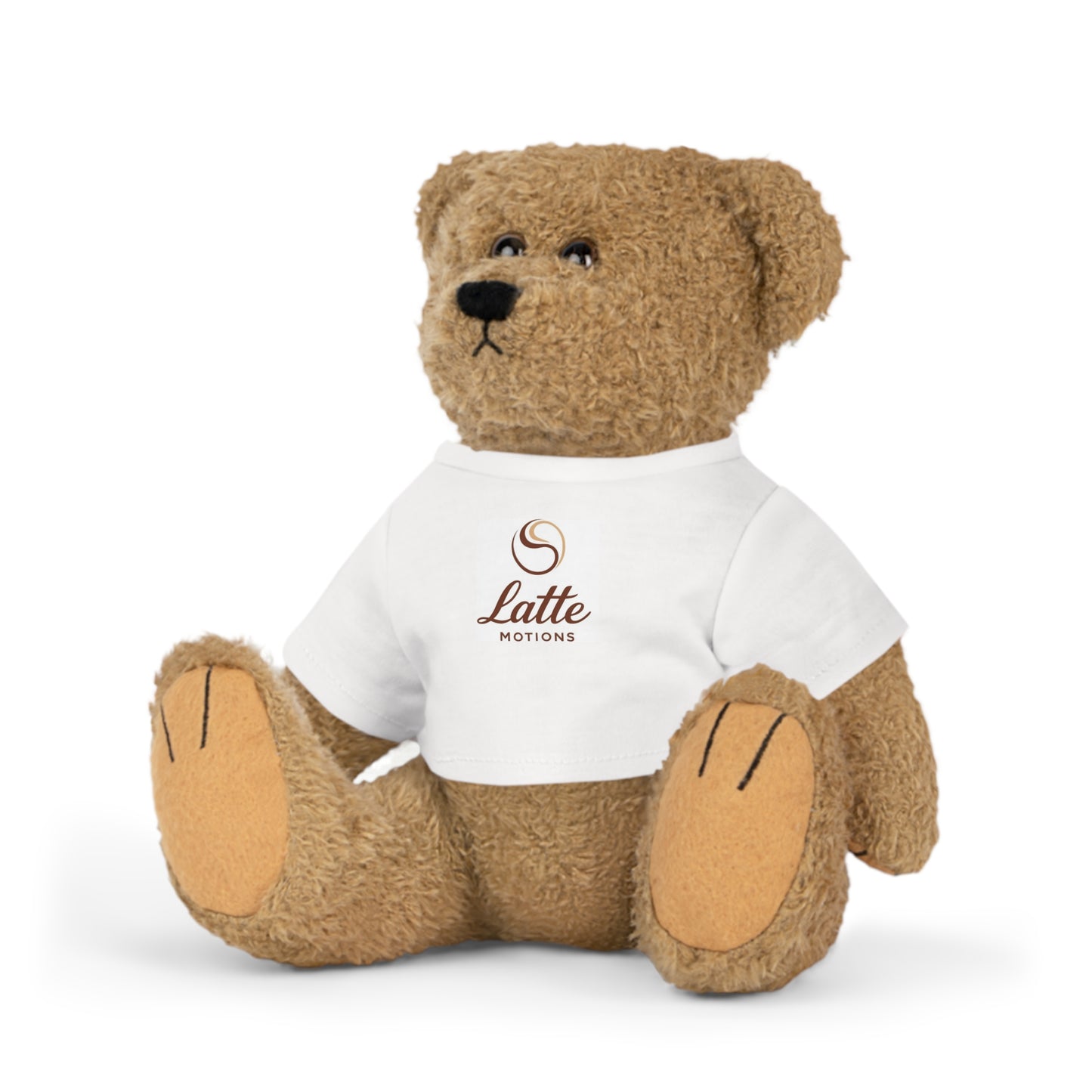 Latte Motions Teddy Bear Plush with Logo T‑Shirt