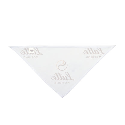 Latte Motions Pet Bandana — Coffee-Themed Dog & Cat Accessory