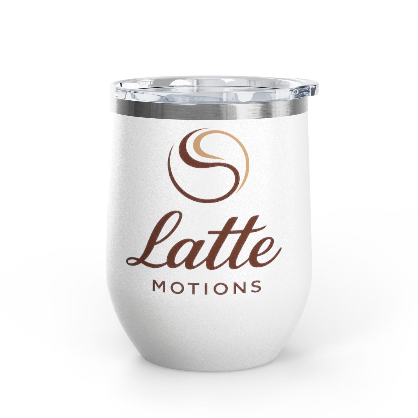 Latte Motions 12oz Wine Tumbler — Insulated Coffee & Wine Cup