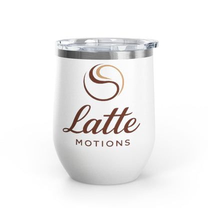 Latte Motions 12oz Wine Tumbler — Insulated Coffee & Wine Cup