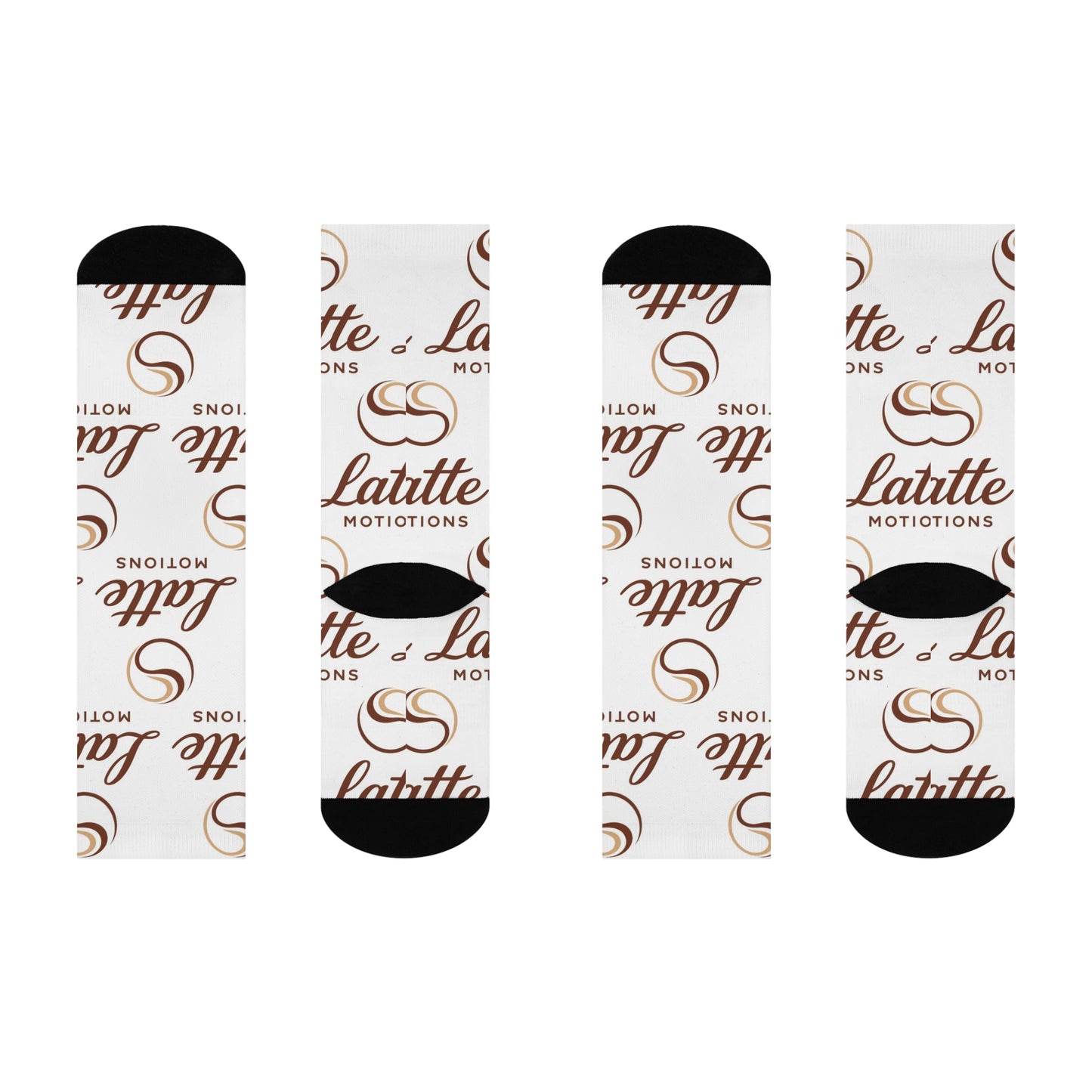 Latte Motions Crew Socks — Cushioned Coffee Brand Socks