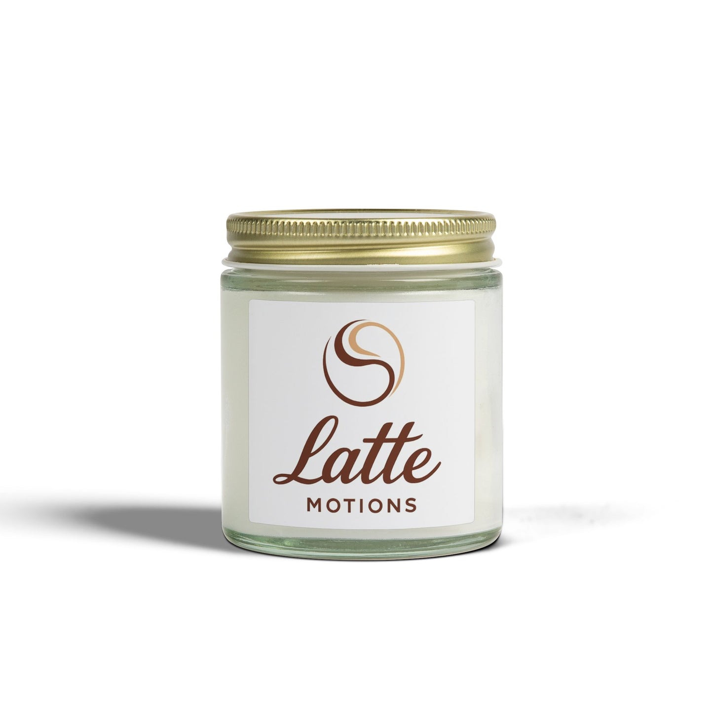 Coconut Apricot Scented Candle — Glass Jar (Latte Motions)