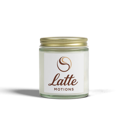 Coconut Apricot Scented Candle — Glass Jar (Latte Motions)