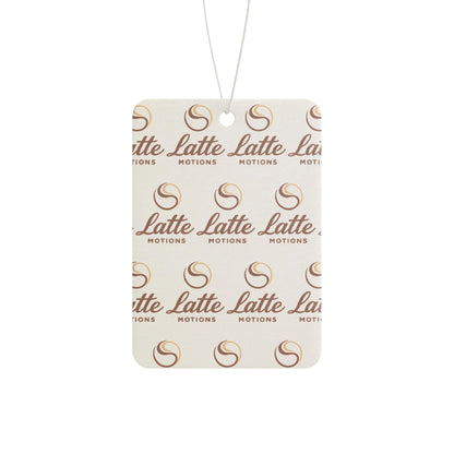 Car Air Freshener — 'Latte Motions' Tag