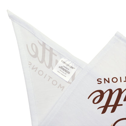 Latte Motions Pet Bandana — Coffee-Themed Dog & Cat Accessory