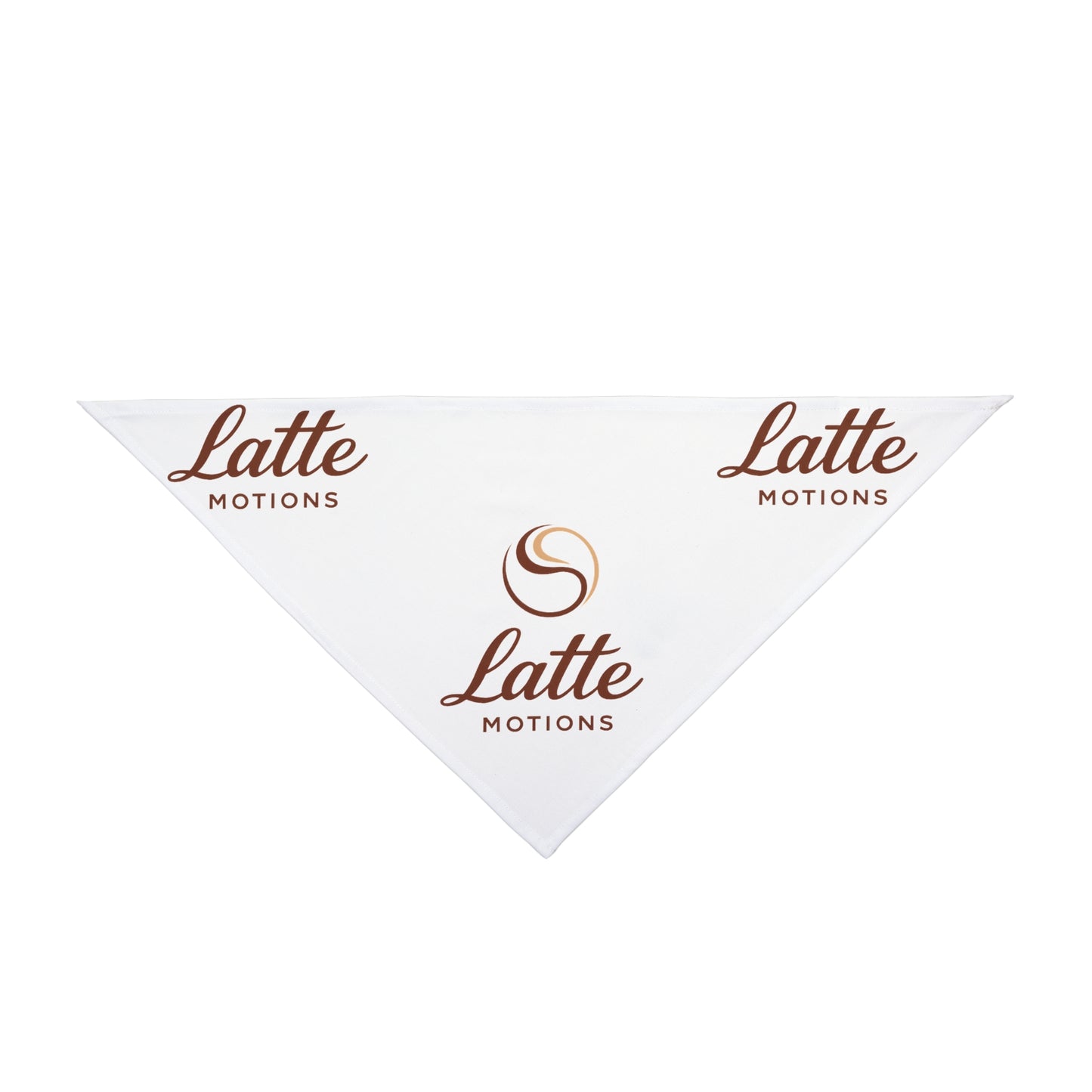Latte Motions Pet Bandana — Coffee-Themed Dog & Cat Accessory