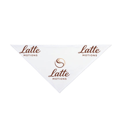 Latte Motions Pet Bandana — Coffee-Themed Dog & Cat Accessory