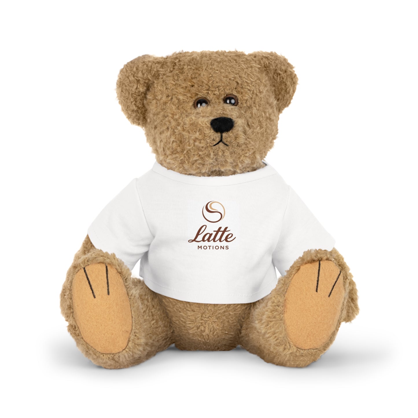 Latte Motions Teddy Bear Plush with Logo T‑Shirt