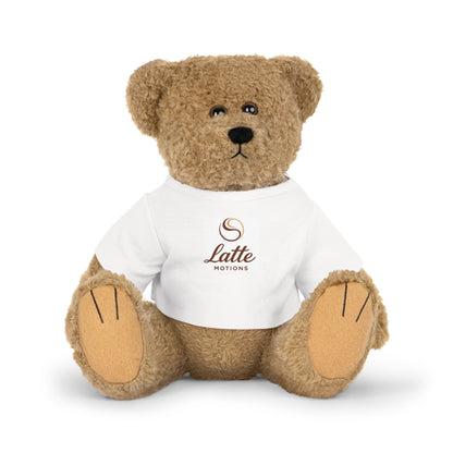 Latte Motions Teddy Bear Plush with Logo T‑Shirt